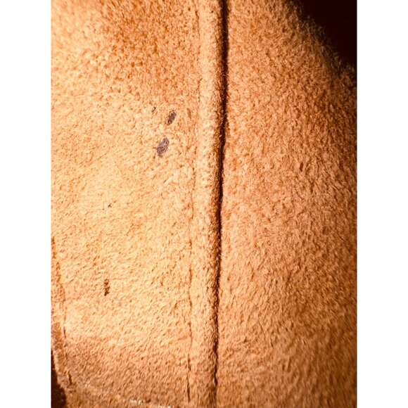 Vintage Leather by New England Classic Money Camel Leather Bomber Moto Jacket M - Picture 10 of 13